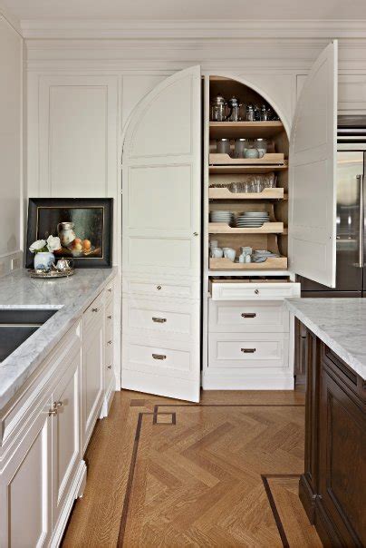 hidden pantry transitional kitchen mcgill design group