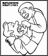 Dentist Observing Teeth Dentists Educate Regularly Coloringpagesfortoddlers sketch template