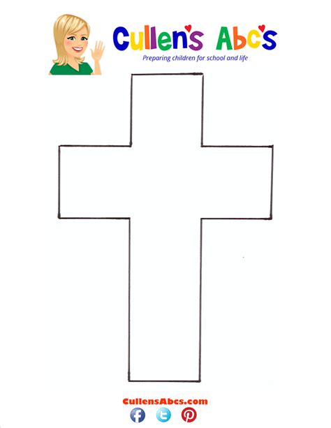 cross bible pattern  childrens  activities