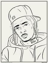 Coloring Pages Drawing Rap Cube Ice Hip Colouring Nipsey Hussle Juice Outline Drawings Dope Book Juxtapoz Activity Magazine Wrld Hop sketch template