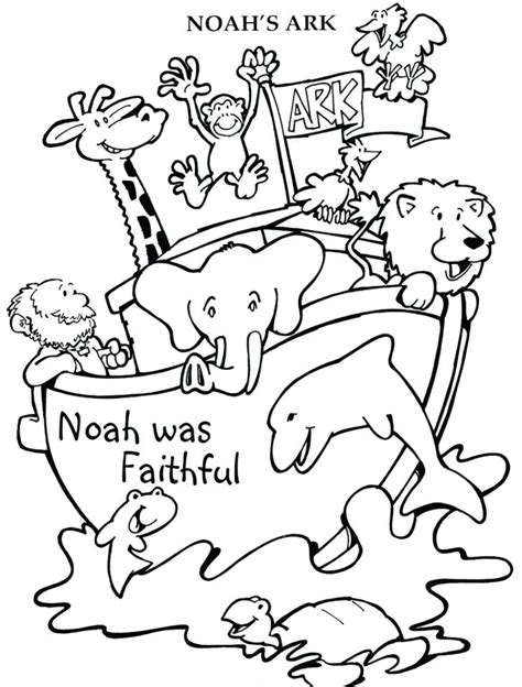 noahs ark printable coloring pages  getcoloringscom  printable