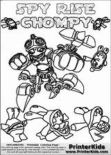 Chomp Chain Skylanders sketch template