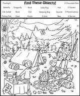 Seek Camping sketch template