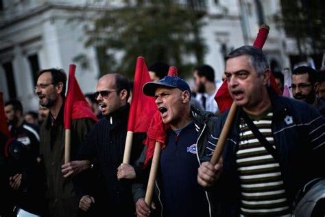 Greeks Strike To Protest Latest Austerity Measures The New York Times
