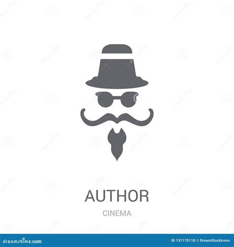 author sign icon trendy author sign logo concept  white background