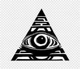 Eye Triangle Providence Illuminati Horus Monochrome Symbol People Pngwing sketch template