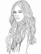 Avril Lavigne Beroemdheden Kleurplaten Kleurplaat Coloriages Malvorlagen Animaatjes Par Malvorlagen1001 sketch template