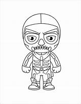 Fortnite Coloring Skull Color Pages Trooper Print Chibi Skin Printable Kids Colouring Sheets Battle Royale Lego Sheet Quality High Drawing sketch template