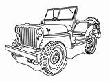 Coloring Jeep Pages Military Labs Realistic sketch template