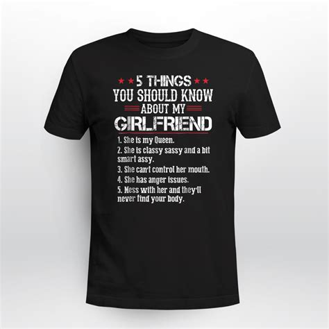 5 things you should know about my girlfriend shirt tiniven