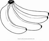 Banane Bananes Bananas Colorier Fruta Frutta Impressão Cartonionline Obst sketch template