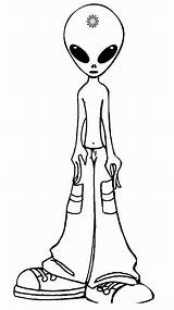 Alien Coloring Pages Girls Print sketch template