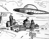 Flying Saucer Ufo Pages Coloring Roswell Crash Colouring Book Getcolorings Aliens Choose Board Color sketch template