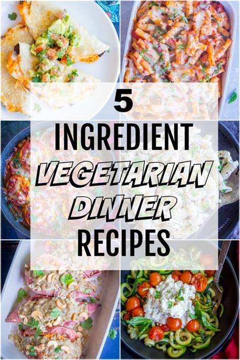 ingredient vegetarian dinner recipes  likes food
