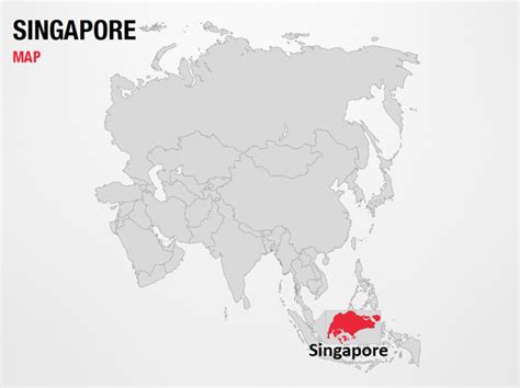 singapore  world map powerpoint map  singapore  world map