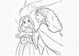 Coloring Gothel Mother Pages Rapunzel Books Kids Getcolorings Color sketch template