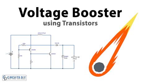 simple voltage booster circuit  transistors diy