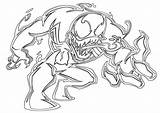Venom Coloring Colorare Deadpool Disegni Ausmalen sketch template