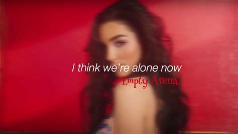 Indiana Massara I Think Were Alone Now [empty Arena] Youtube