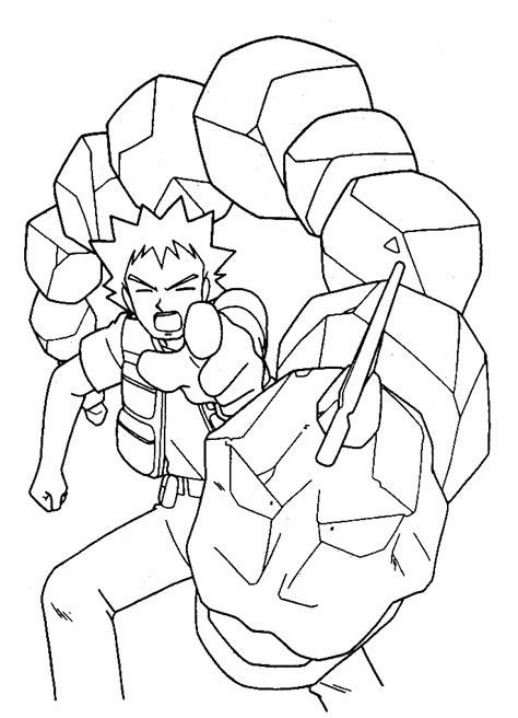 brock coloring pages coloring book