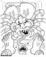 Terror Coloring Monstruos Ausmalbild Monstros Nightmare Fuel Kostenlos Drucken Malvorlagen sketch template