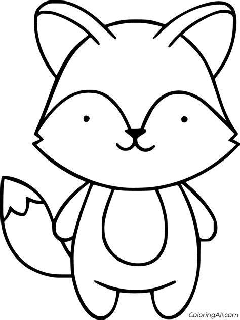 cute fox coloring pages   printables coloringall