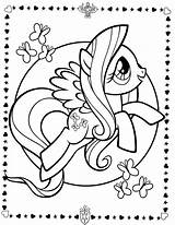 Pony Little Coloring Pages Fluttershy Colouring Printable Unicorn Choose Board Girls Cute sketch template