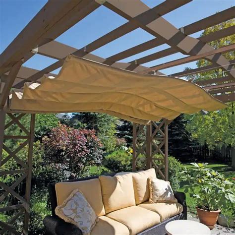 yardistry retractable sunshade shade sails patio patio diy pergola
