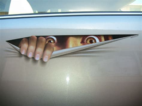 peeping tom car sticker photo and picture on