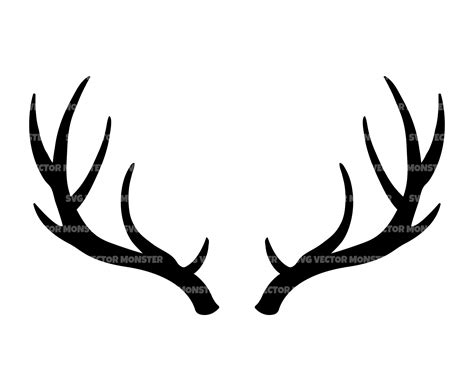 reindeer antlers svg deer antlers svg vector cut file  etsy