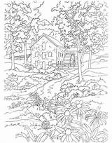 Coloring Pages Publications Dover Adults Sheets Coloriage Country Choose Board Doverpublications Paysage Printable sketch template