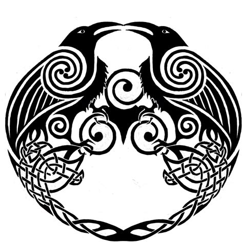 raven medallions celtic knotwork design  wildspiritwolf  deviantart celtic raven tattoo