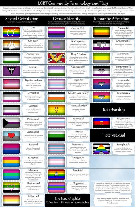 lgbt community terminology and flags by lovemystarfire