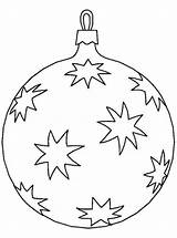Bauble Coloring Christmas Stars Kids Balls Kerstbal Fun Kerstballen sketch template
