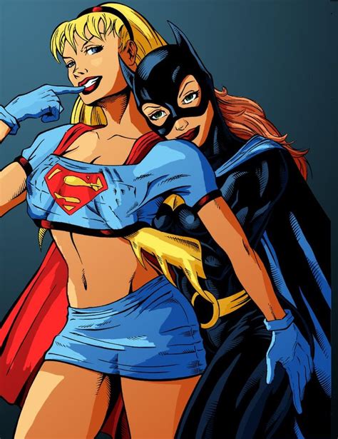 Batgirl And Supergirl Batgirl X Supergirl By David 3000