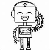Robot Coloring Robots Coloring4free sketch template