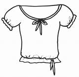 Shirt Coloring Pages Blank Woman sketch template