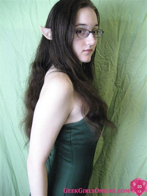 hot nerdy geek girl with elf ears pichunter