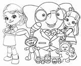 Rainbow Ruby Coloring Pages Characters Coloringpagesfortoddlers Lovely Little Girls Cartoon Depuis Enregistrée sketch template