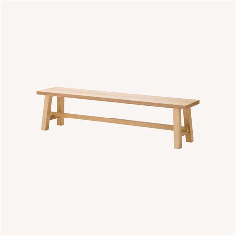 ikea solid oak bench aptdeco