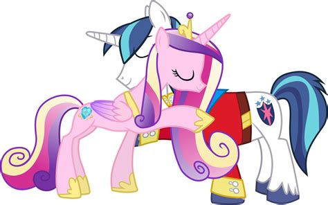 Princess Cadance And Shining Armour Hugging By