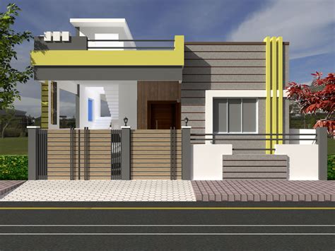 modern  elevation single floor house design bungalow house design house front design small