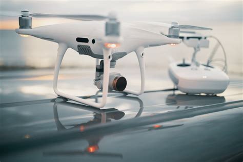white drone  stock photo