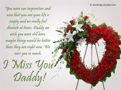 Missing You Messages For A Father Who Died Wordings And