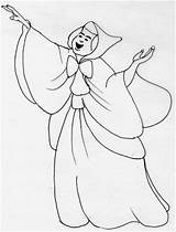 Cinderella Coloring Pages Fairy Godmother Stepmother Beautiful Tell Getcolorings Sisters Color sketch template
