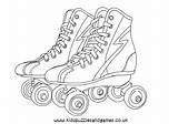 Roller Skates Colouring Skating Coloring Pages Sheets Template Boots Sketch Kids sketch template