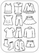 Clothe Colourin sketch template