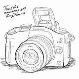 Camera Drawing Draw Drawings Sketch Pencil Dslr Sketches Step Nikon Cameras Easy Cute Realistic Tattoo 3d Boy Paintingvalley May Logo sketch template