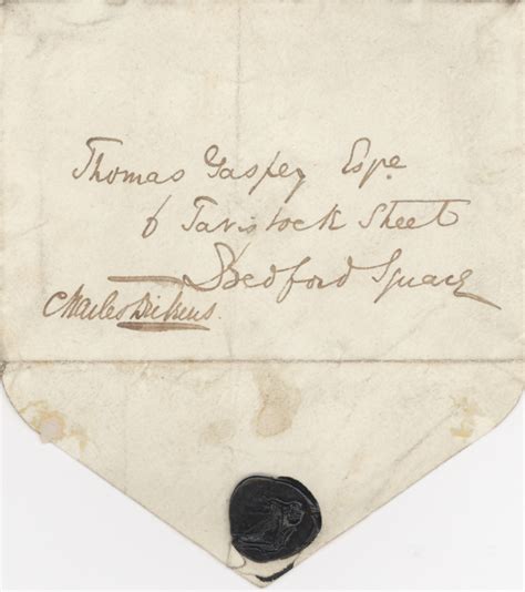 Lot Detail Charles Dickens Envelope