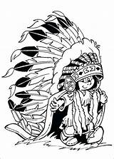 Coloring Pages Indian Warrior Native American Getcolorings Printable Print sketch template